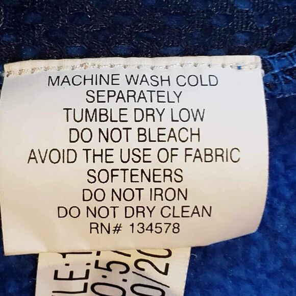 Vineyard Vines Full Zip Fleece Vest Women’s Size Medium M Blue Sleeveless - Picture 9 of 11